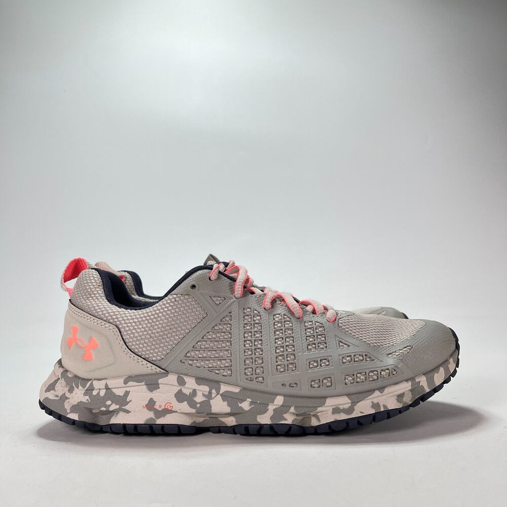 Under Armour Micro G Strikefast Tactical Shoes Gray Pink 3024954-102 Womens Sz 8